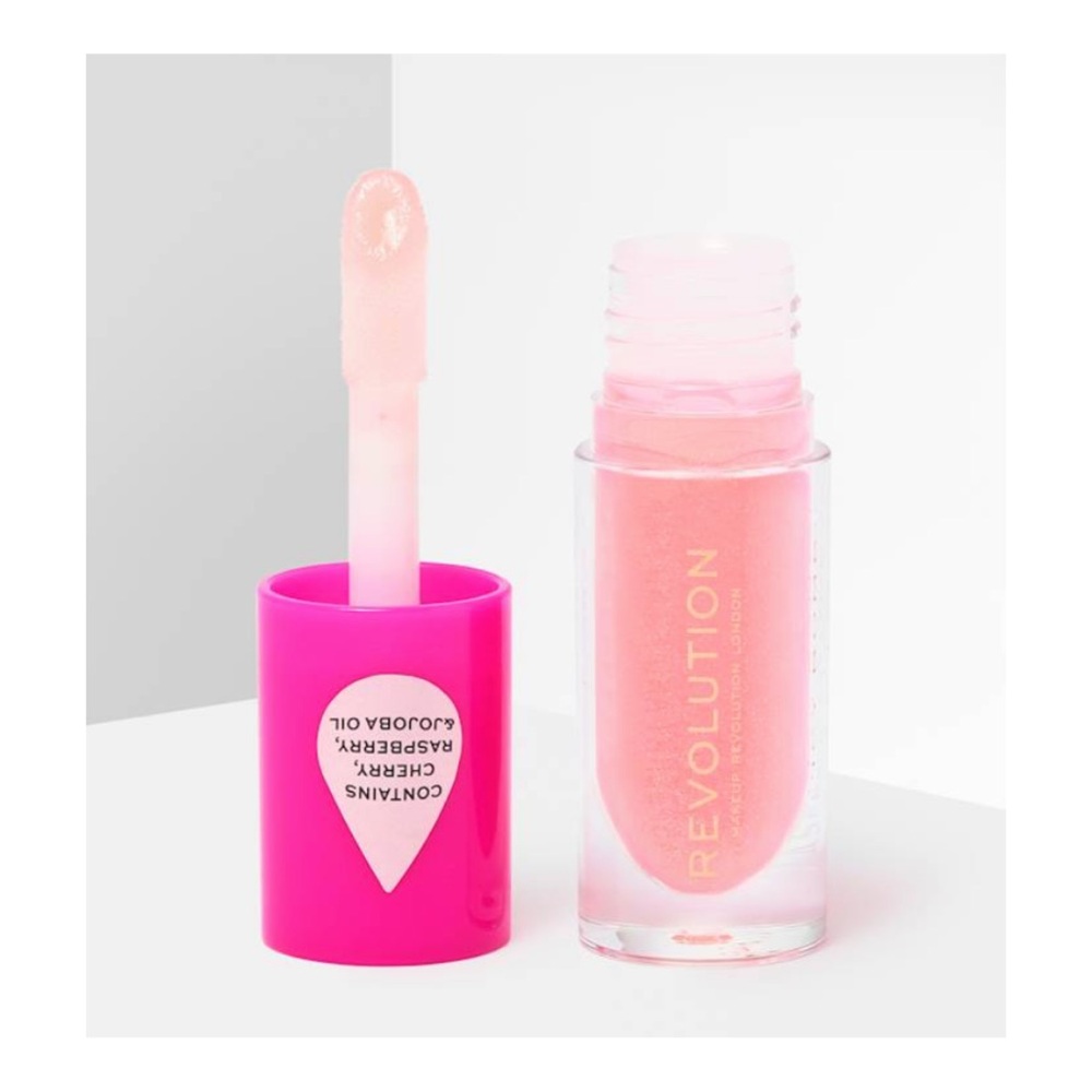 MAKEUP REVOLUTION Juicy Pout Lip Gloss in WATERMELON - .15 oz NIP